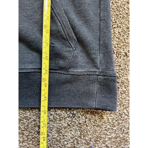 Vintage Volcom Stone Dark Heather Gray Hoodie Sweatshirt Mens Sz M 1/4 Button Up - Picture 8 of 9